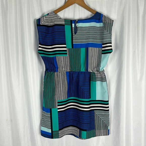 🍁3for$10🍁 Motherhood Maternity Patterned Tunic small teal/royal/black/white - Picture 2 of 5